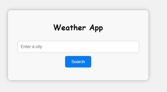 Basic Weather App